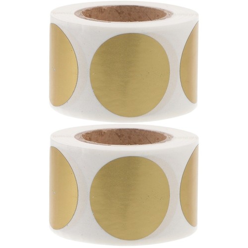 2 Rollen runder DIY -Kratzer -Aufkleber selbstkleber Schalen und Sticketiketten - Bild 5 von 12