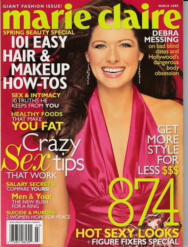 Magazine Marie Claire March 2005 Debra Messing 874 Hot Looks Figure Fixers Sp - Picture 1 of 3