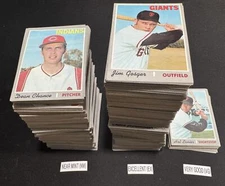 1970 Topps Baseball Cards 141-300 (P-NM) - You Pick - Complete Your Set