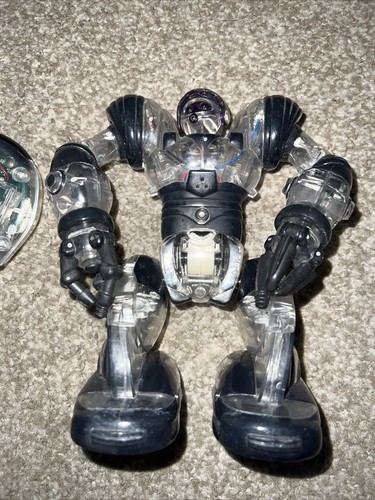WowWee Robosapien Humanoid Toy Robots 2004 w/ Remote Control Black & Clear  - Picture 5 of 12