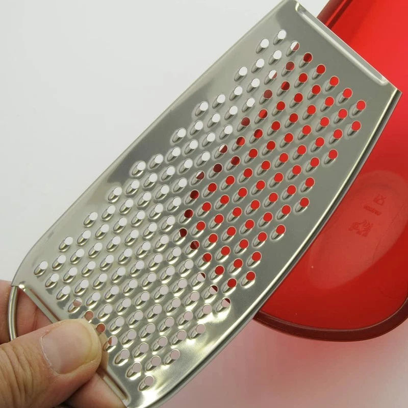 Grattugia Raccoglitore Parmenide ALESSI AARU01 R Rosso ABS e Acciaio Lucido, fotografia 5 di 8