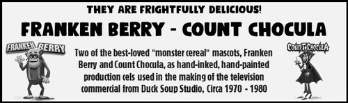 Celular de producción de animación Franken Berry and Count Chocula enmarcado personalizado - Imagen 5 de 5