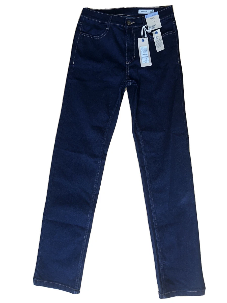 M&s mid rise store straight jeans