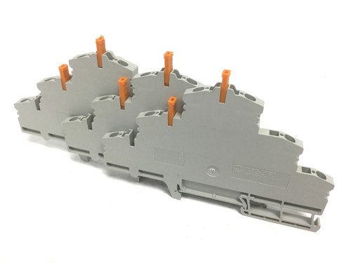 Lot of 3 Allen Bradley 1492-LTF3 Spring Clamp Terminal Blocks 3-Circuit 300V 15A - Picture 1 of 5
