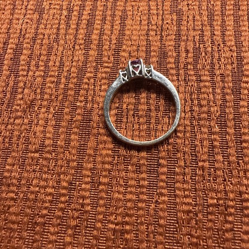 Ring 14 Karat Weißgold mit Diamanten & Turmalin Stein Größe 6 - Bild 3 von 4