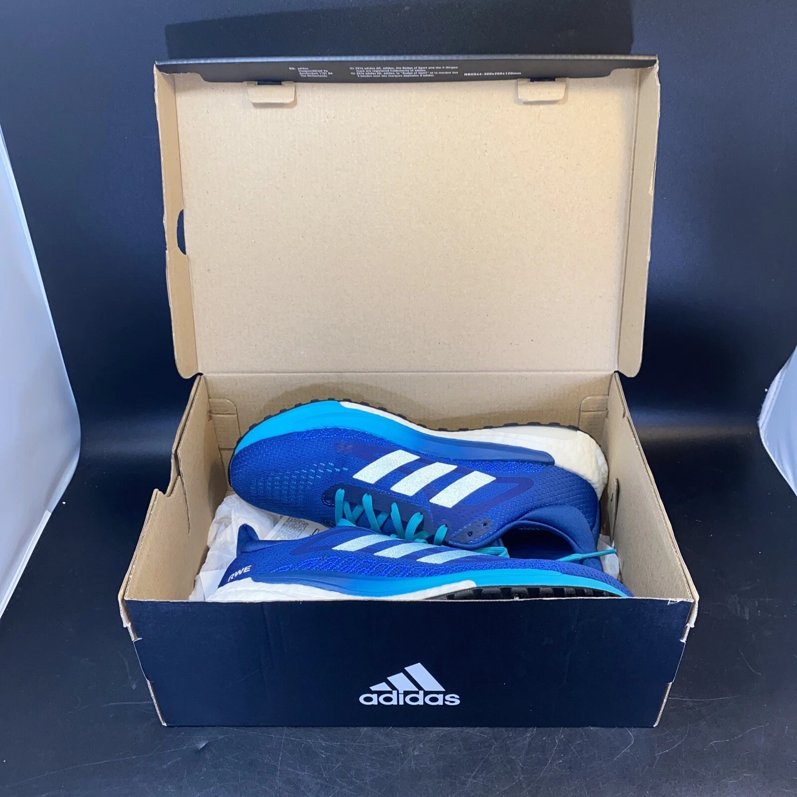Adidas Solar Glide St 3 scarpe da ginnastica nere da corsa scarpe da ginnastica Q46586 taglia 7