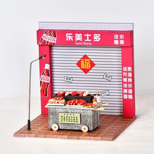 Miniature Building Model Set LED Lighting City Street View Scene Display Model - Picture 169 of 187