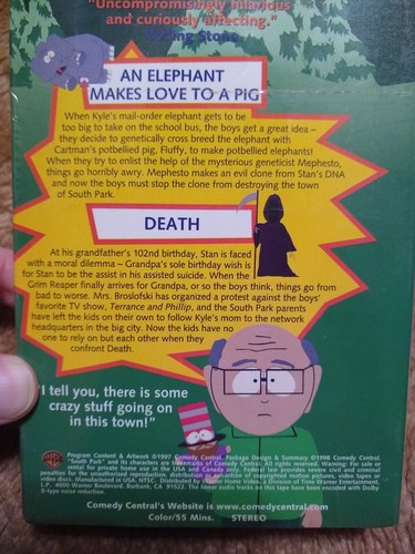 South Park - Volume 3 ( 1998) Comedy Central Sealed Watermark VHS Tape Cartman - Picture 7 of 9