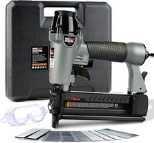 Neu Master Pneumatic 2 In 1 Nail Staple Gun 18 Gauge With Carrying Case