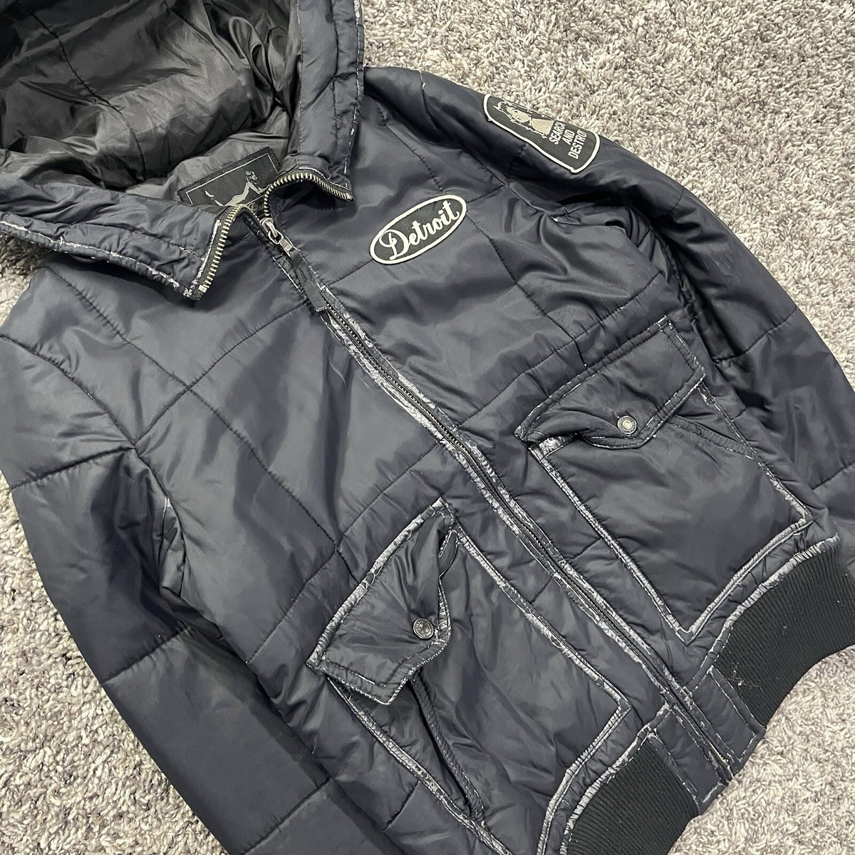 RARE HYSTERIC GLAMOUR Navy Primaloft Down Jacket Search