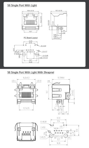 RJ45 Female Socket Ethernet Port Network Connectors 8P8C Single Multiple styles - Picture 8 of 37