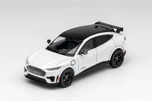GCD 1/64 Escala Ford Mustang Mach-E SUV 2023 Blanco Diecast Coche Modelo Juguete Coleccionar - Imagen 2 de 7