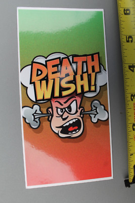 Deathwish Skateboards Mad Explosive Cartoon Z86B Vintage Skateboarding STICKER