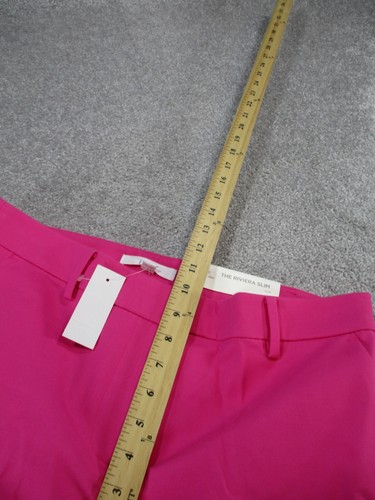 LOFT Dress Pants Womens 10 The Riviera Slim Hot Pink NEW - Picture 6 of 12