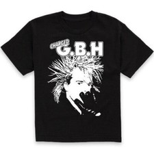 Vintage Charged GBH Band Gift For Fans Cotton Black Full Size Unisex Shirt
