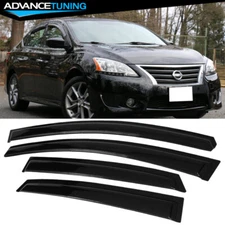 For 13-19 Nissan Sentra Sedan 4DR Acrylic Window Visors Rain Sun Guard Deflector