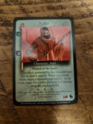 Robert Jordan's Wheel Of Time Ccg Karten 1x Sulin