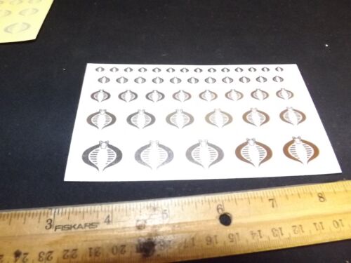 3 3/4"GI Joe Red Gray White Decal Cobra Sheet You Pick Custom FREE SHIPPING - Picture 6 of 17