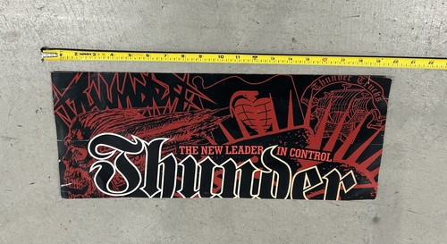 NEW THUNDER TRUCKS AUTHORIZED DEALER VINTAGE SNOW GOLF MX SURF SKATEBOARD SIGN - Picture 2 of 4