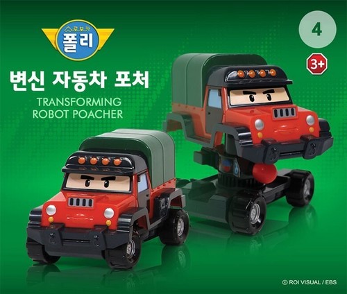 Robocar Poli POACHER Pocher Bad hunter Transforming Robot Truck Car Toy 2017 - Picture 2 of 6