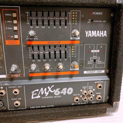 Yamaha EMX640 6 Channel Powered Mixer Dual Amp Confirmed
