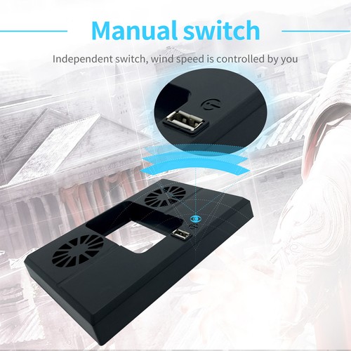 5V/2A USB Vertical Dual Silent Fan External Cooler For Xbox Series X Console - Picture 11 of 15
