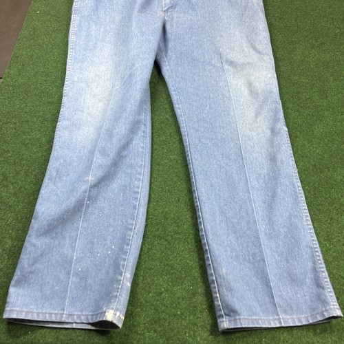 VTG Wrangler Men's Blue Jeans - USA - 42x32 Distressed Fast Shipping - Picture 8 of 12