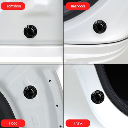 10pcs Car Door Anti-Shock Silicone Pad Shock-Absorbing Gasket Black Accessories - Picture 9 of 15