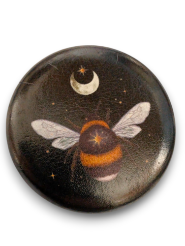 Dark Forest Double Compact Mirror 4 Design Choices Luna Moth Mushroom Bee Moon - Picture 8 of 10
