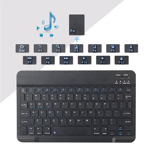 Wireless Bluetooth Keyboard Rechargeable For IOS Windows Android Tablet - Picture 6 of 14