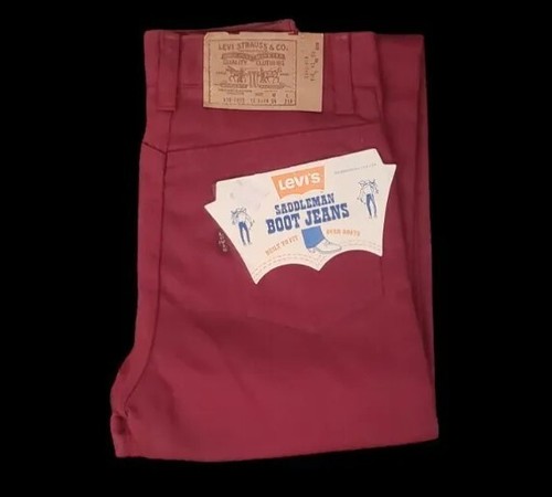 Vintage Levis Jeans Size 12 Kids Slim Red Tab Made In USA Red New With Tags - Picture 1 of 6