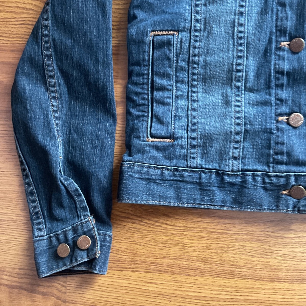 Carhartt Women's Jean Jacket Detroit Heart Shape Tag RN14806