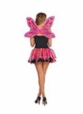 Pink Pixie Wings  Skirt Costume Kit