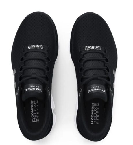 Under Armour Scarpe da corsa/atletica Charged Gemini 2020 da uomo nere 3026501 001 - Foto 4 di 5