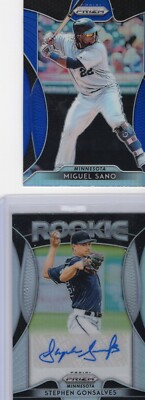 Miguel Sano 2019 Panini Prizm Baseball Blue Parallel #30 Minnesota Twins Insert