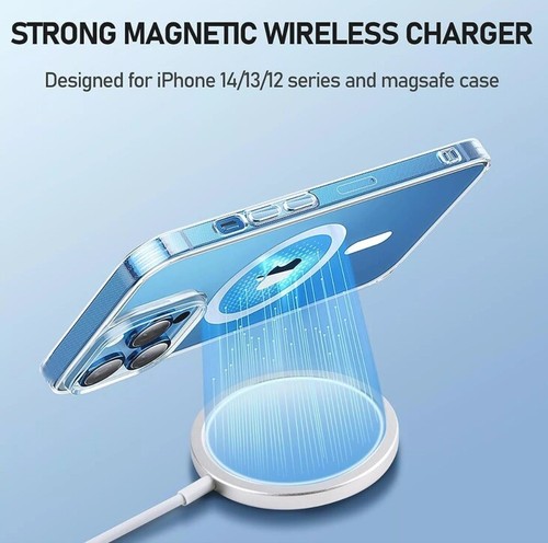 Chargeur sans fil magnétique original Magsafe pour iPhone 15 14 13 12 11 - Photo 6 sur 8