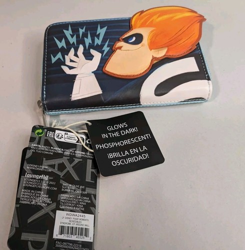 Loungefly Disney Pixar Incredibles Glow In Dark Zip Around Wallet New!!! - Picture 5 of 7