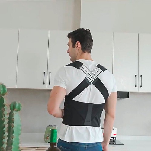 Adjustable Back Posture Belt Strap Back Straightener Posture Corrector Unisex AU - Picture 10 of 19
