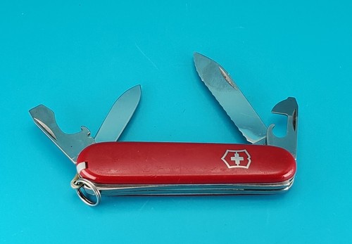 Victorinox Recruit Swiss Army Knife Multi Tool! 84mm, Rare Serrated Blade! - Picture 2 of 8
