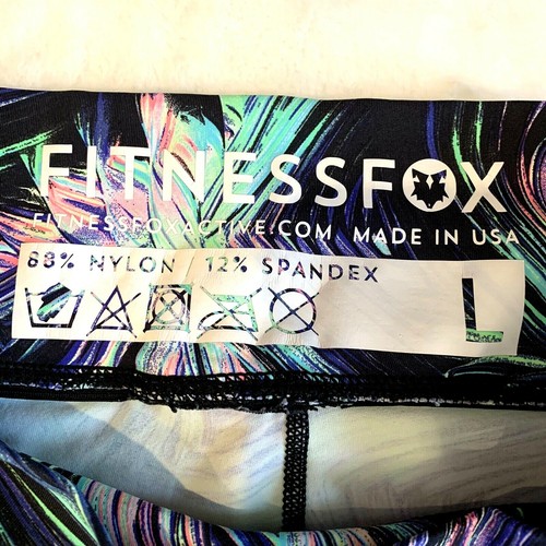 Fitness Fox GIRLS Large Activewear Leggings/capris, Tropical Print - Picture 3 of 5