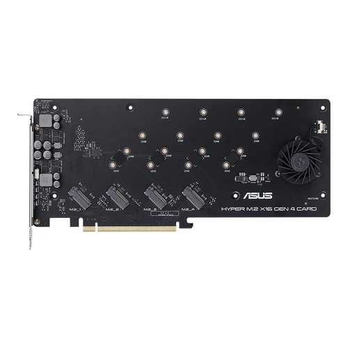 Asus Hyper M.2 x16 Gen 4 Karte unterstützt vier NVMe RAID M.2 Geräte & PCIe 4.0 - Bild 5 von 5