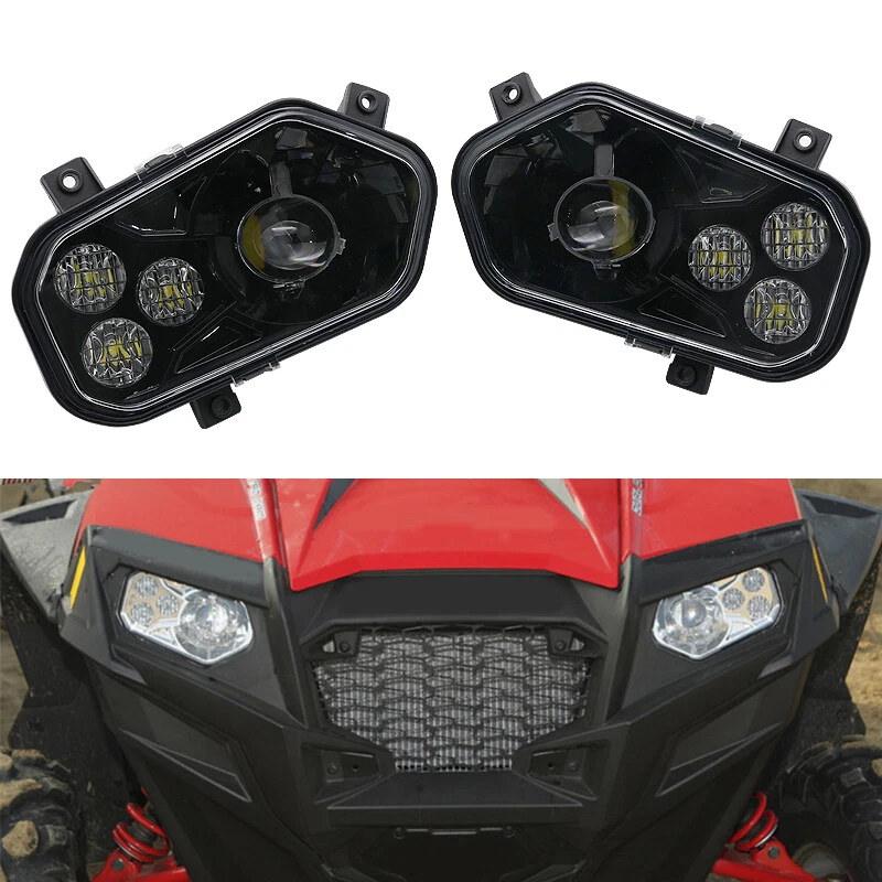 ATV UTV LED Conversion Headlights Kit For 2011-2014 Polaris RZR 800/RZR 900 XP - Image 2 of 4
