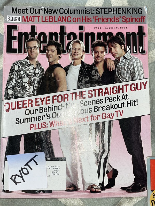 Entertainment Weekly Queer Eye Straight Guy Matt LeBlanc Liz Phair Bob Hope Burn