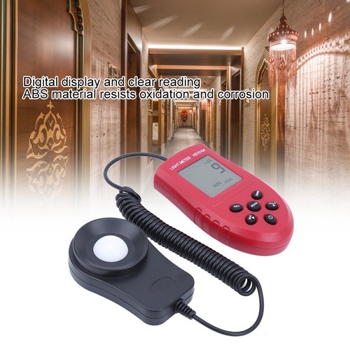 Digital Light Meter Accuracy AutoRanging Portable Luxmeter Photometer