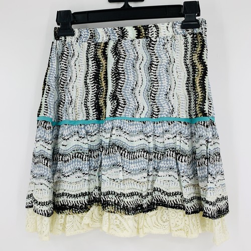 Ella Moss Zuma Tiered Skirt NWOT Pull-On Elastic Ruffle Lace XSmall A-Line $98 - Picture 4 of 9