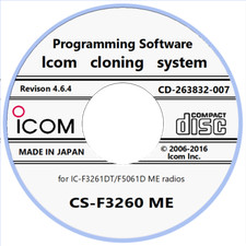 Icom CS-F3260 ME Ver. 4.6.4 Programming Software, IC-F3261DT/F5061D ME Radios