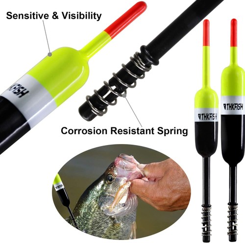 1.5inch Fish Floats And Bobbers Fishing Equipmet Set Black Buoy 10pcs bass - Picture 3 of 7