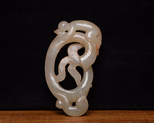 Certified Natural Hetian Jade Hand-carved Exquisite Monkey Statue 4258 - Picture 2 of 9