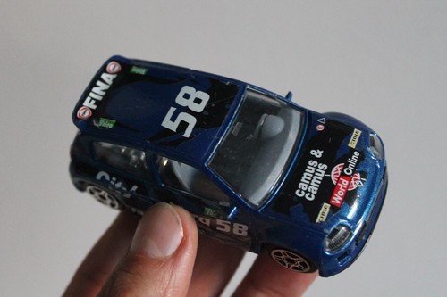 Burago 3,5"" RENAULT CLIO TROPHY Druckguss BLAU Spielzeug Modell Nr.: 58 Auto 1/43 - Bild 7 von 8