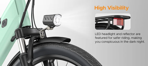 Milecity1 Bici Elettrica per Adulti 250W Motore 36V 13Ah Bicicletta Elettrica 32 - Foto 7 di 14